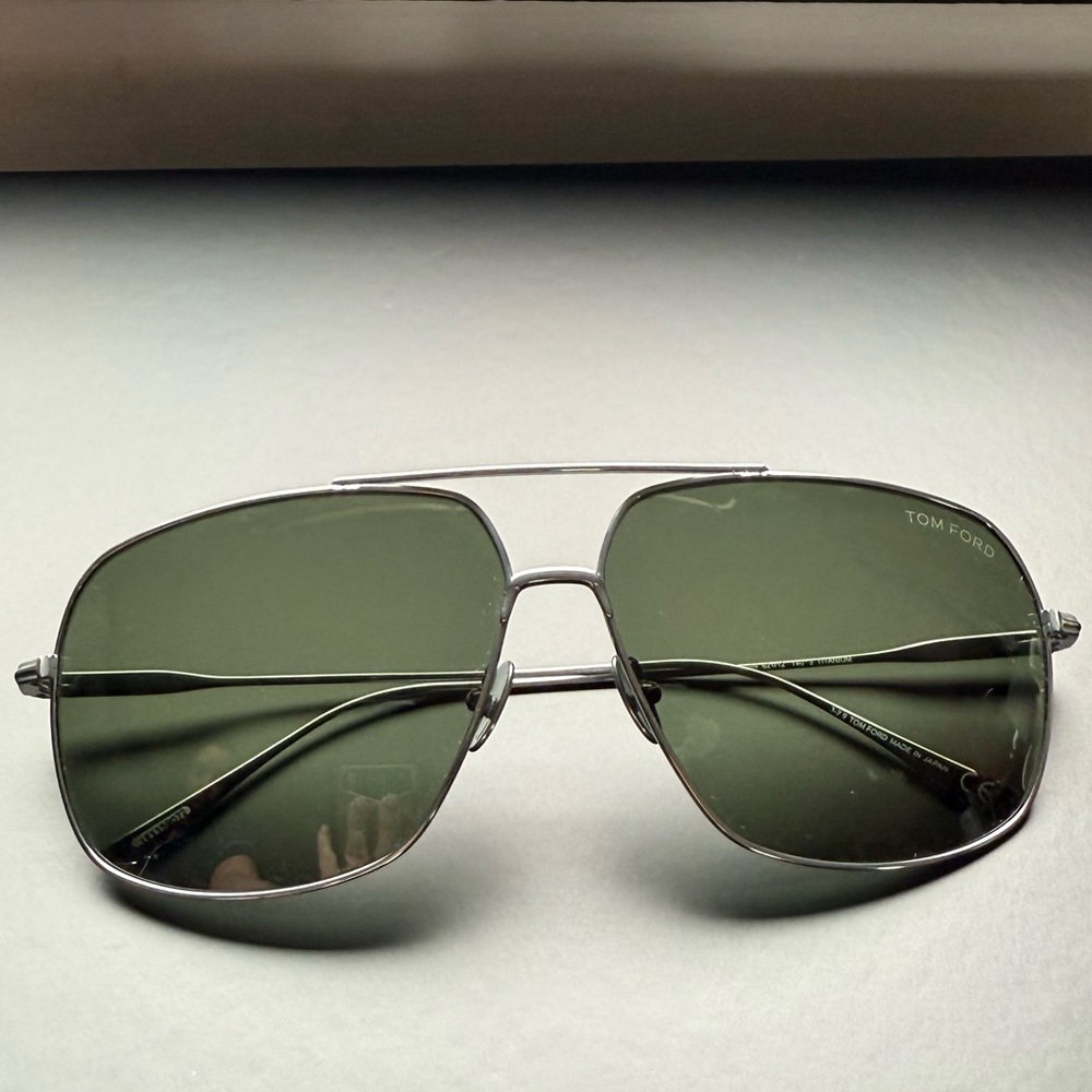 Tom Ford aviator silver sunglasses